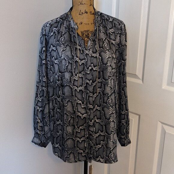 MICHAEL Michael Kors Tops - Michael Kors snake skin blouse